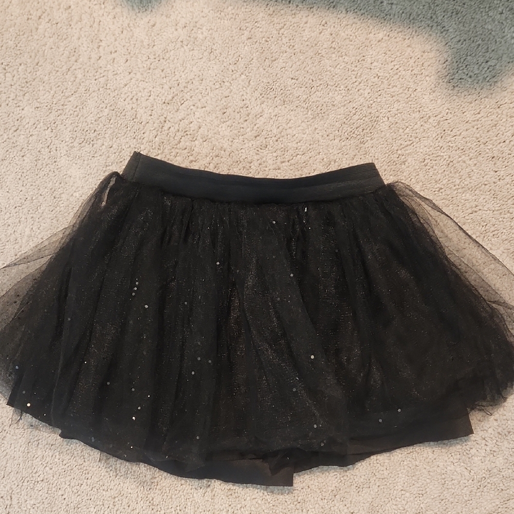 Elegant Black Tulle Skirt